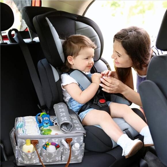 Extra Large Diaper Caddy Baby Organizer Toy Storage Craft Wet Dry Bag with Zip T - Picture 2 of 7